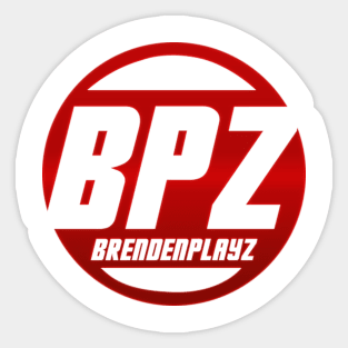 BrendenPlayz - "BPZ" Red Logo Sticker